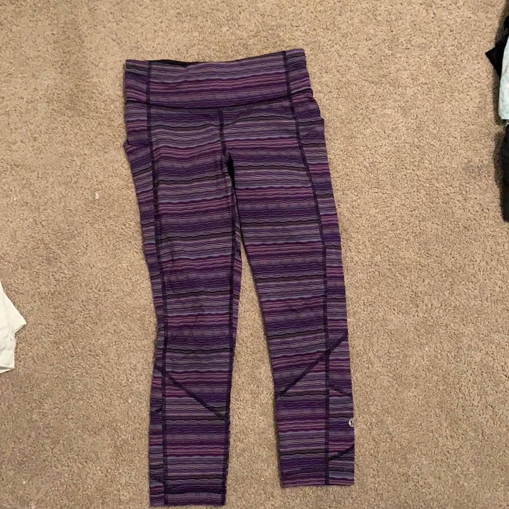 Multicolor size 4 Lululemon leggings